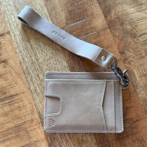 Andar Taupe Card Holder with Wrist Strap